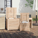 vidaXL Garden Storage Box 101x50.5x46.5 cm Solid Pine Wood