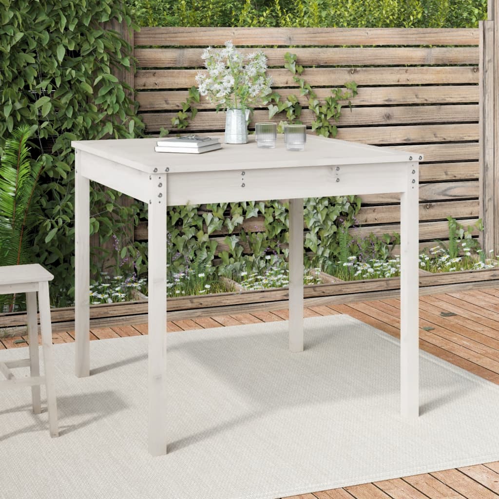 vidaXL Tuintafel 82,5x82,5x76 cm massief grenenhout