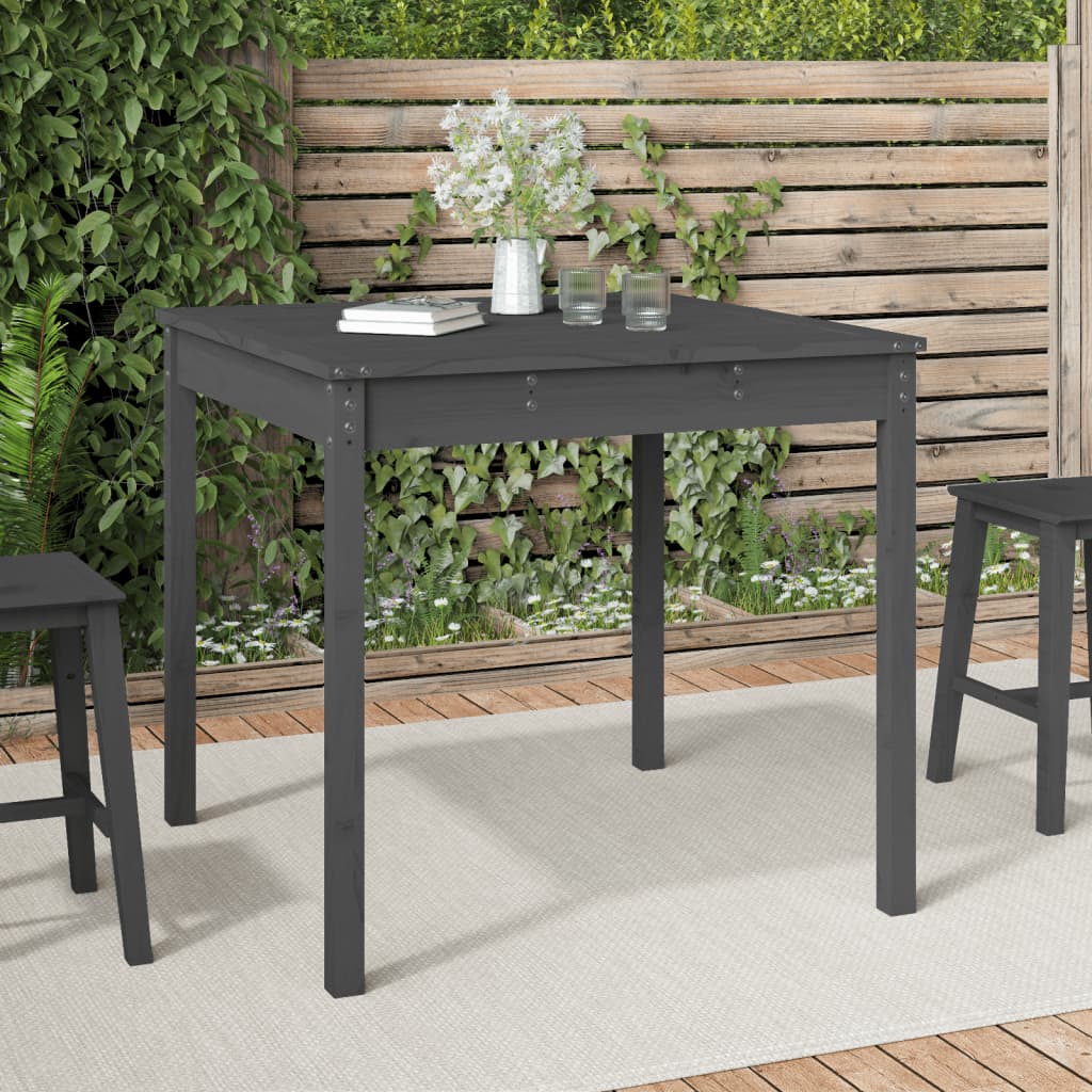 vidaXL Tuintafel 82,5x82,5x76 cm massief grenenhout