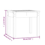 vidaXL Tuinbank 50x44x45 cm massief grenenhout