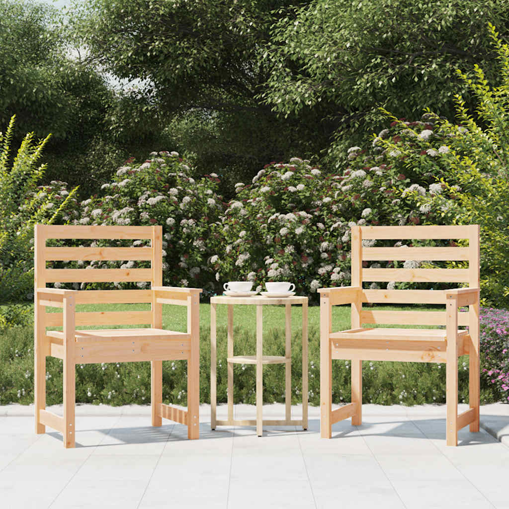 vidaXL Tuinstoelen 2 st 50x48x91,5 cm massief grenenhout