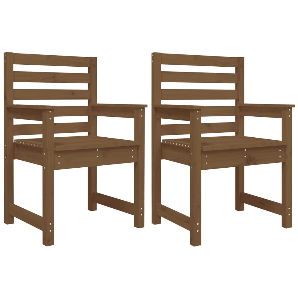 vidaXL Tuinstoelen 2 st 50x48x91,5 cm massief grenenhout