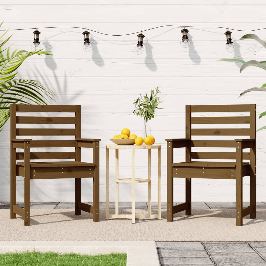 vidaXL Tuinstoelen 2 st 50x48x91,5 cm massief grenenhout