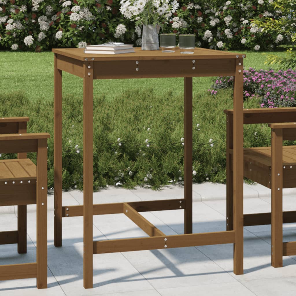 vidaXL Tuintafel 82,5x82,5x110 cm massief grenenhout