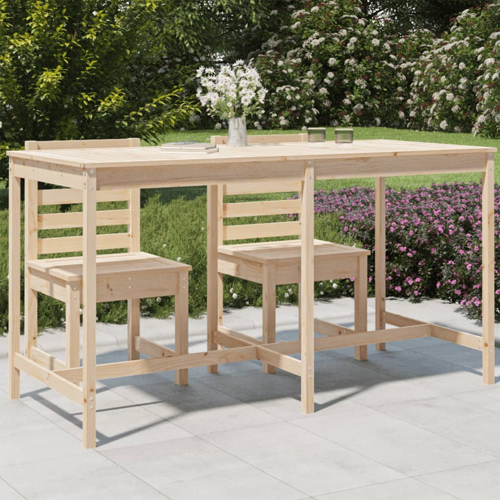 vidaXL Tuintafel 82,5x82,5x110 cm massief grenenhout
