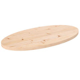 vidaXL Tafelblad ovaal 60x30x2,5 cm massief grenenhout