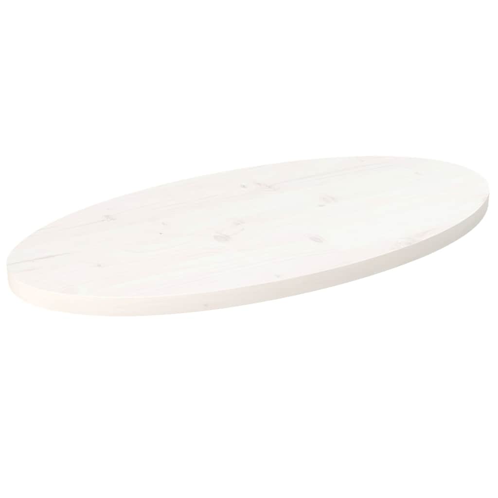vidaXL Tafelblad ovaal 60x30x2,5 cm massief grenenhout