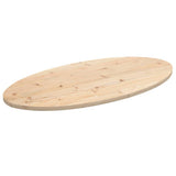 vidaXL Tafelblad ovaal 60x30x2,5 cm massief grenenhout