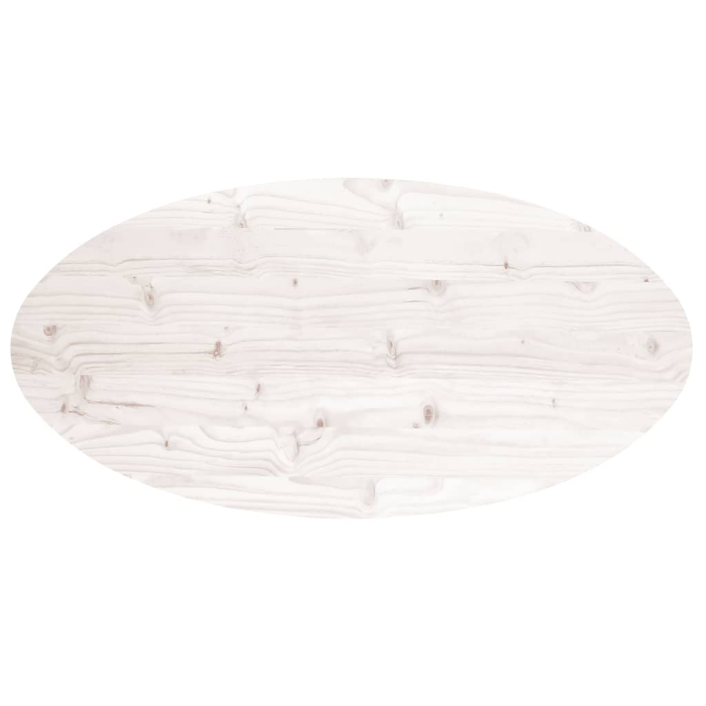 vidaXL Tafelblad ovaal 60x30x2,5 cm massief grenenhout