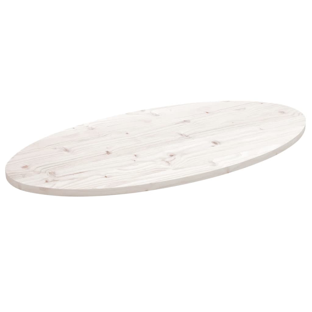vidaXL Tafelblad ovaal 60x30x2,5 cm massief grenenhout