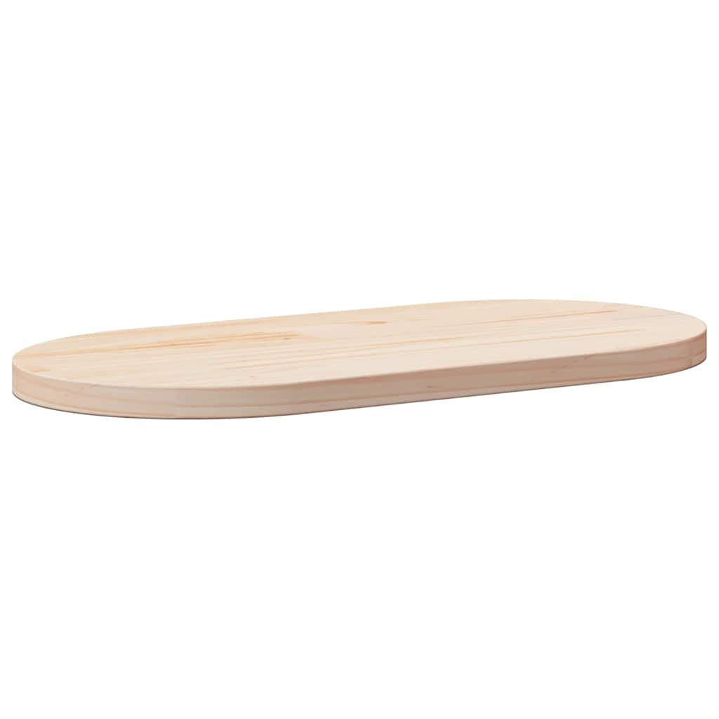 vidaXL Tafelblad 60x30x2,5 cm massief grenenhout ovaal