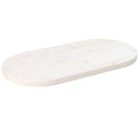 vidaXL Tafelblad 60x30x2,5 cm massief grenenhout ovaal