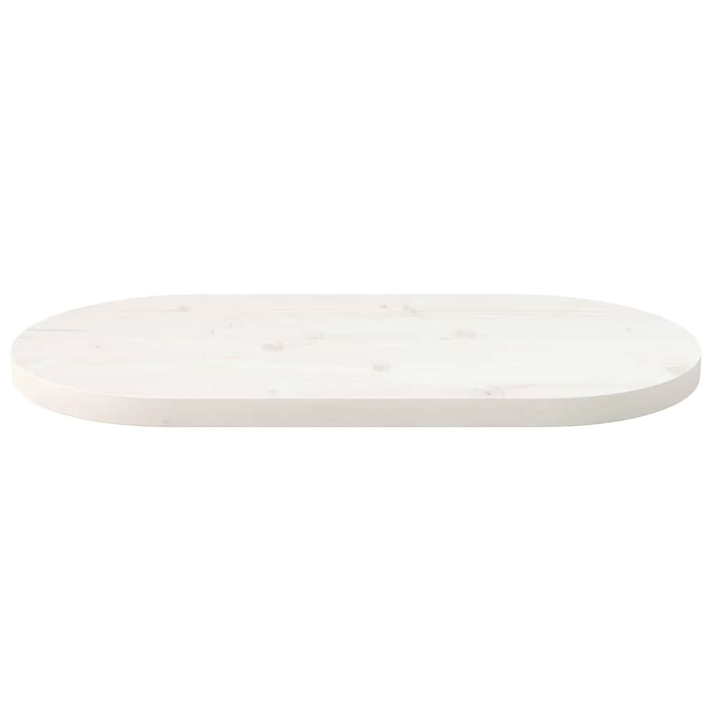 vidaXL Tafelblad 60x30x2,5 cm massief grenenhout ovaal