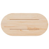 vidaXL Tafelblad 60x30x2,5 cm massief grenenhout ovaal