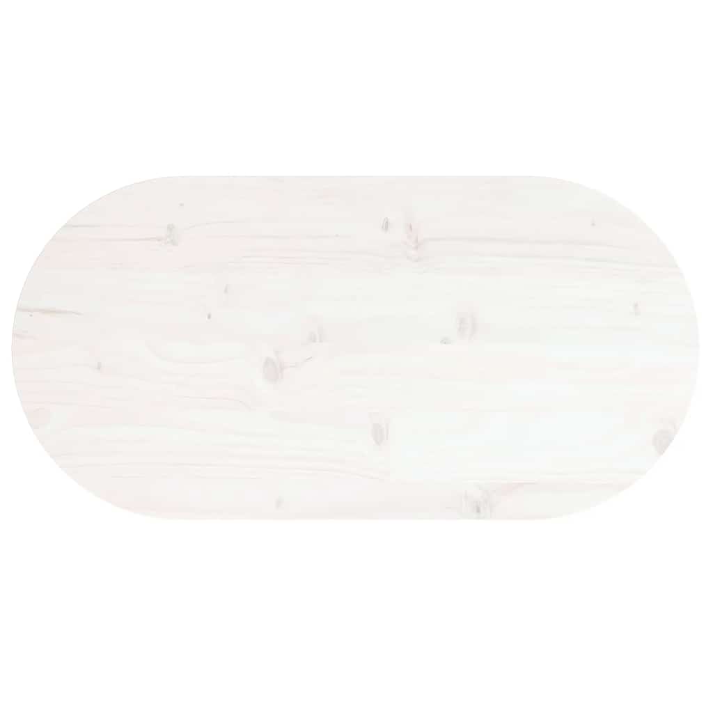 vidaXL Tafelblad 60x30x2,5 cm massief grenenhout ovaal