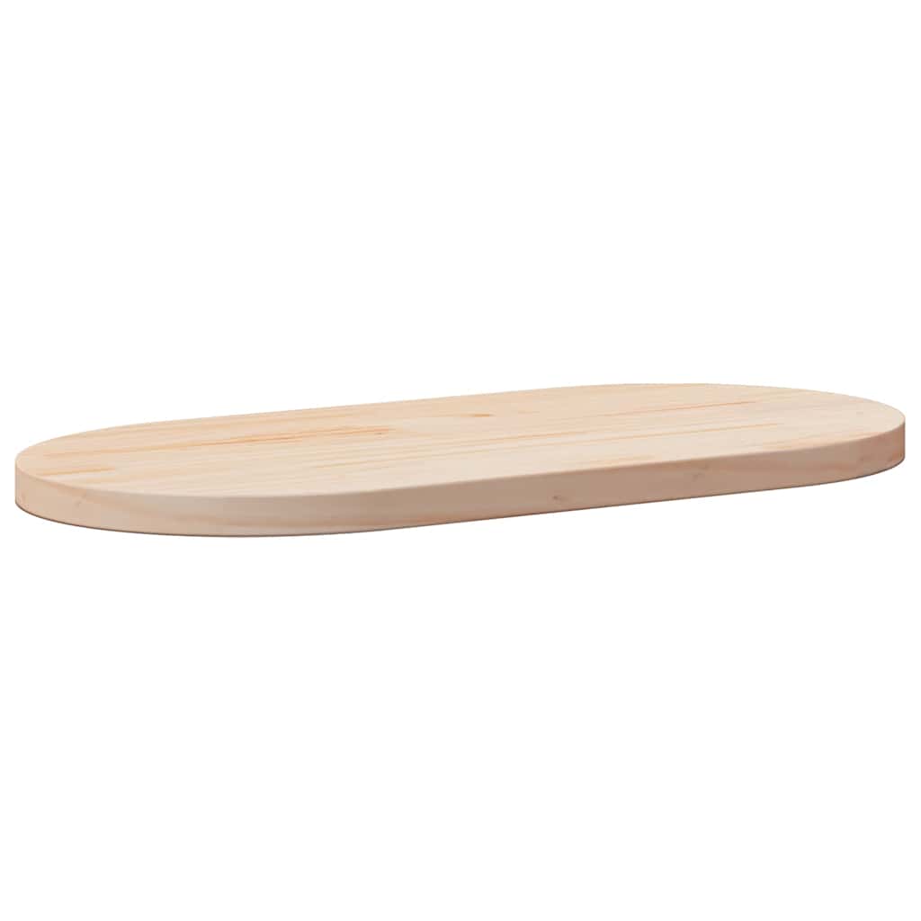 vidaXL Tafelblad 60x30x2,5 cm massief grenenhout ovaal