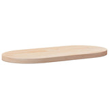 vidaXL Tafelblad 60x30x2,5 cm massief grenenhout ovaal