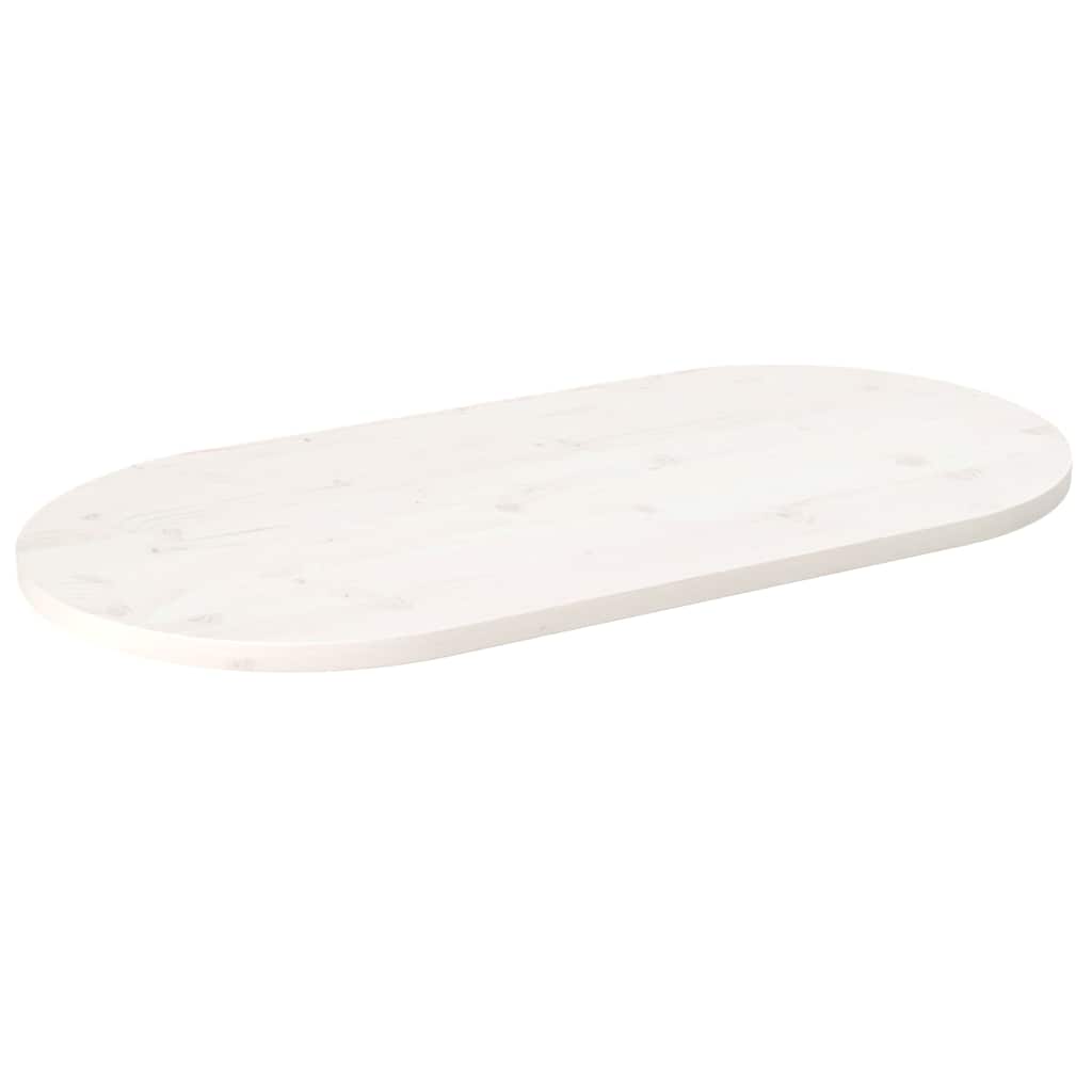 vidaXL Tafelblad 60x30x2,5 cm massief grenenhout ovaal