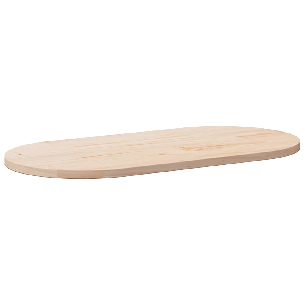 vidaXL Tafelblad 60x30x2,5 cm massief grenenhout ovaal