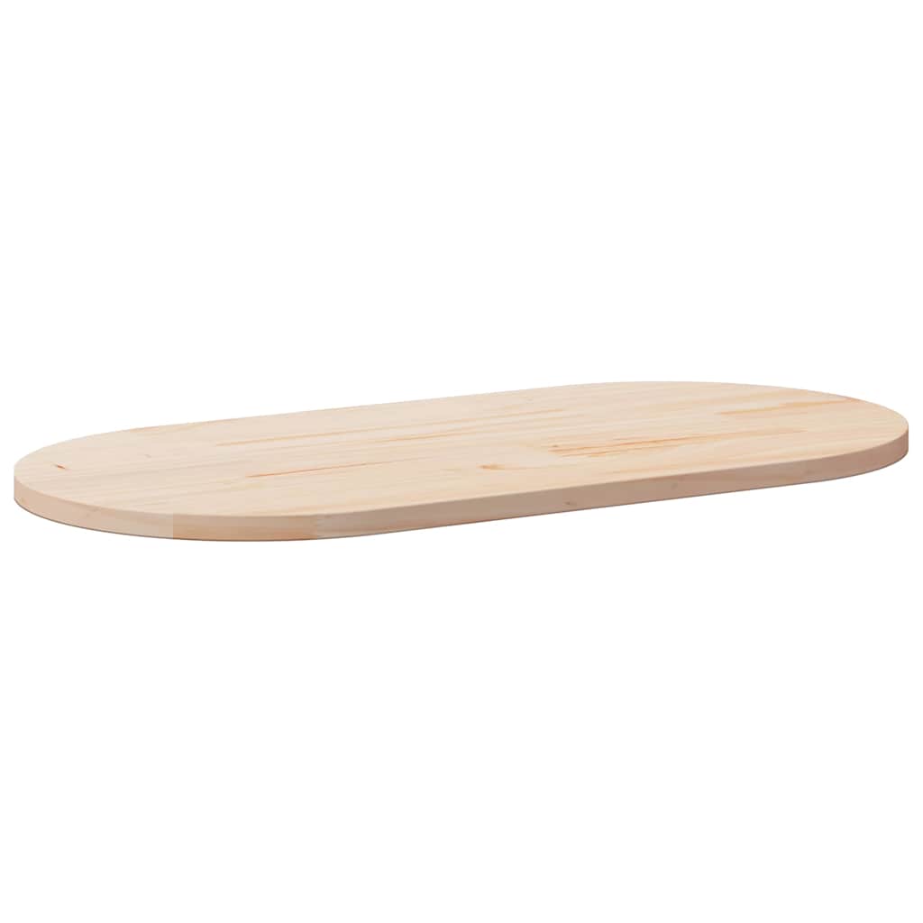vidaXL Tafelblad 60x30x2,5 cm massief grenenhout ovaal