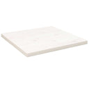 vidaXL Tafelblad vierkant 40x40x2,5 cm massief grenenhout wit