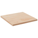 vidaXL Tafelblad vierkant 40x40x2,5 cm massief grenenhout wit