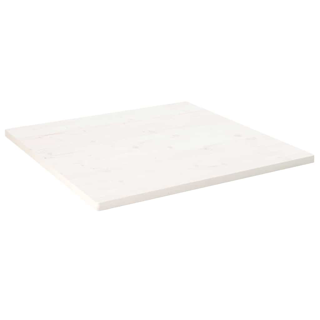 vidaXL Tafelblad vierkant 40x40x2,5 cm massief grenenhout wit