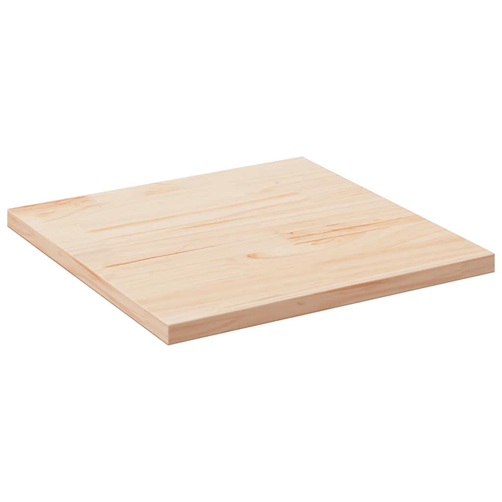 vidaXL Tafelblad vierkant 40x40x2,5 cm massief grenenhout wit