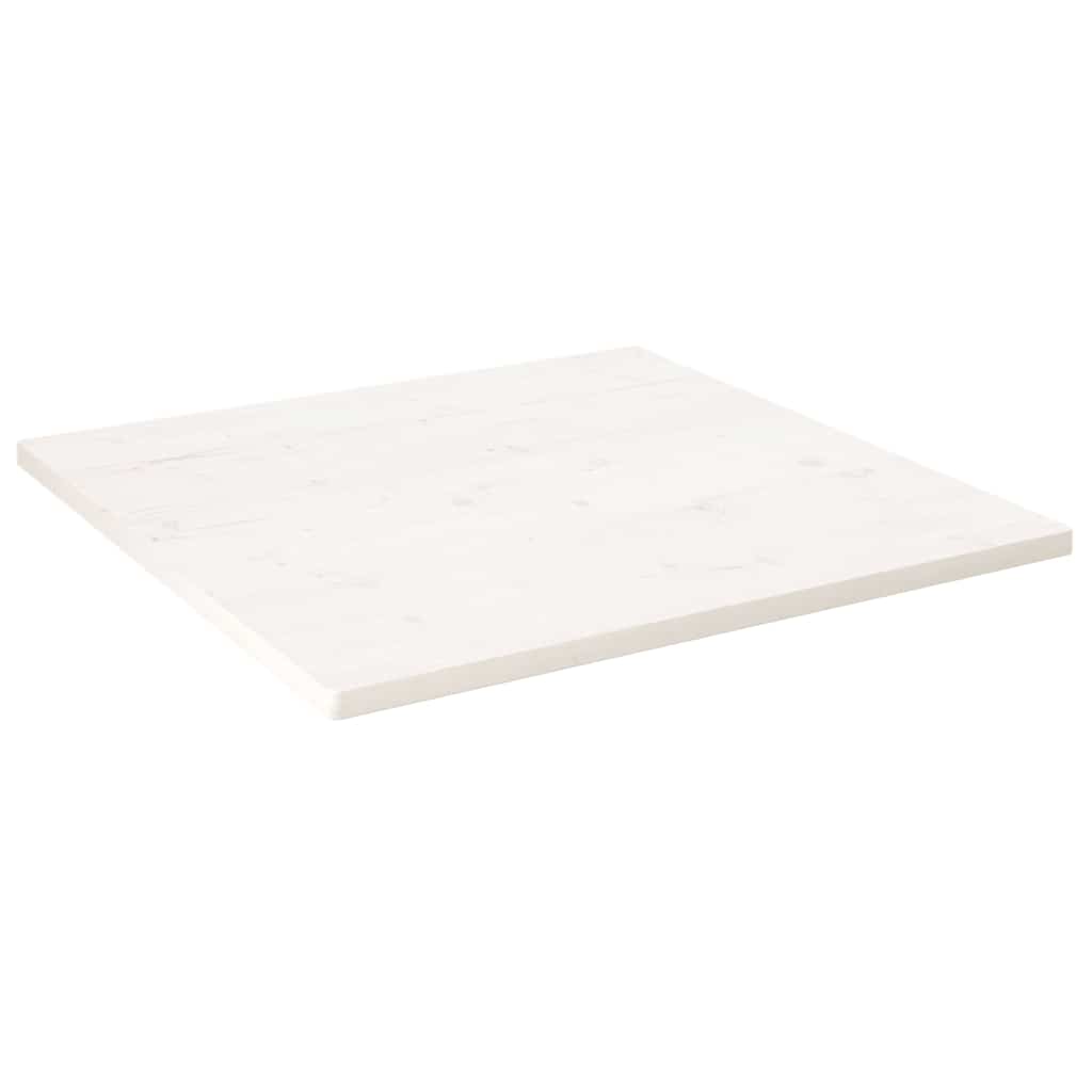 vidaXL Tafelblad vierkant 40x40x2,5 cm massief grenenhout wit