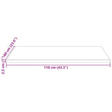 vidaXL Tafelblad vierkant 40x40x2,5 cm massief grenenhout wit