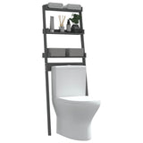 vidaXL Toiletrek 63,5x32x179 cm massief grenenhout wit