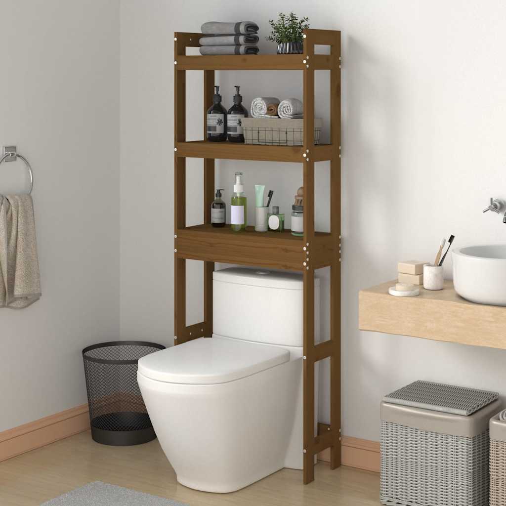 vidaXL Toiletrek 63x26x171 cm massief grenenhout