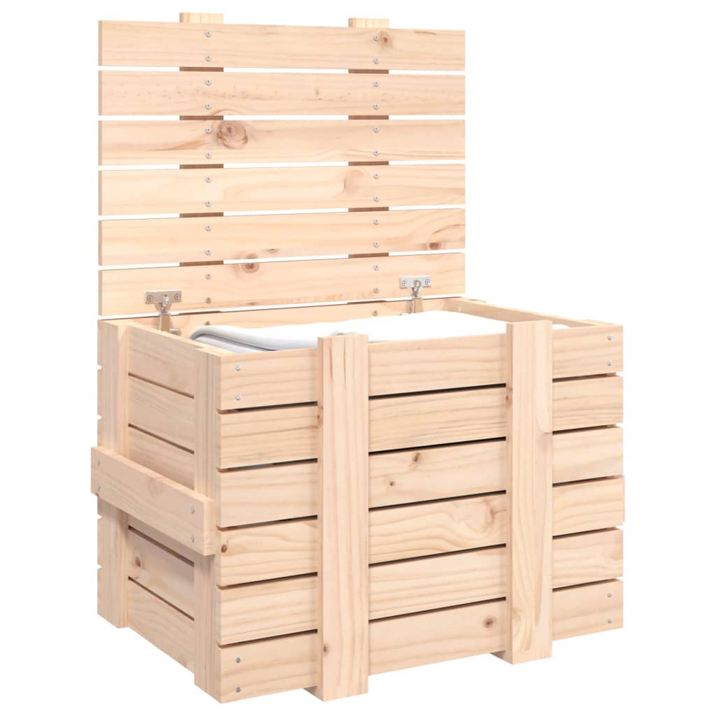 vidaXL Opbergbox 58x40,5x42 cm massief grenenhout