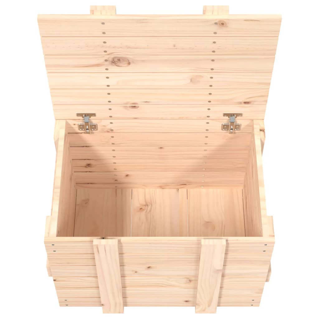 vidaXL Opbergbox 58x40,5x42 cm massief grenenhout