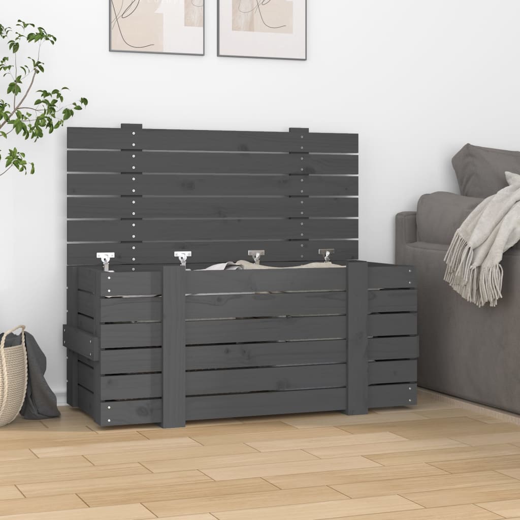 vidaXL Opbergbox 58x40,5x42 cm massief grenenhout