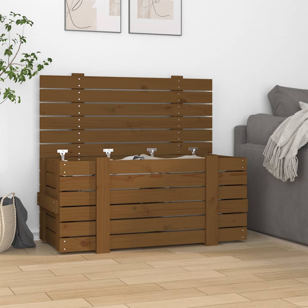 vidaXL Opbergbox 58x40,5x42 cm massief grenenhout