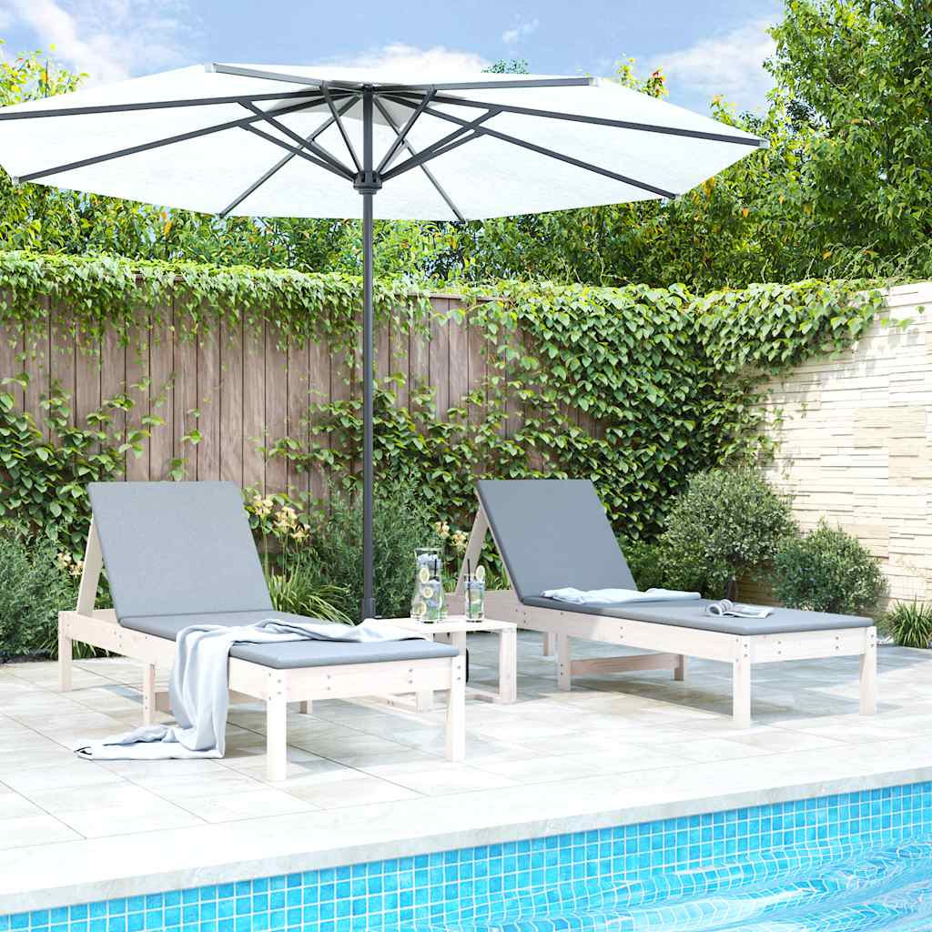 vidaXL Ligstoel 199,5x60x74 cm massief grenenhout