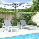vidaXL Ligstoel 199,5x60x74 cm massief grenenhout