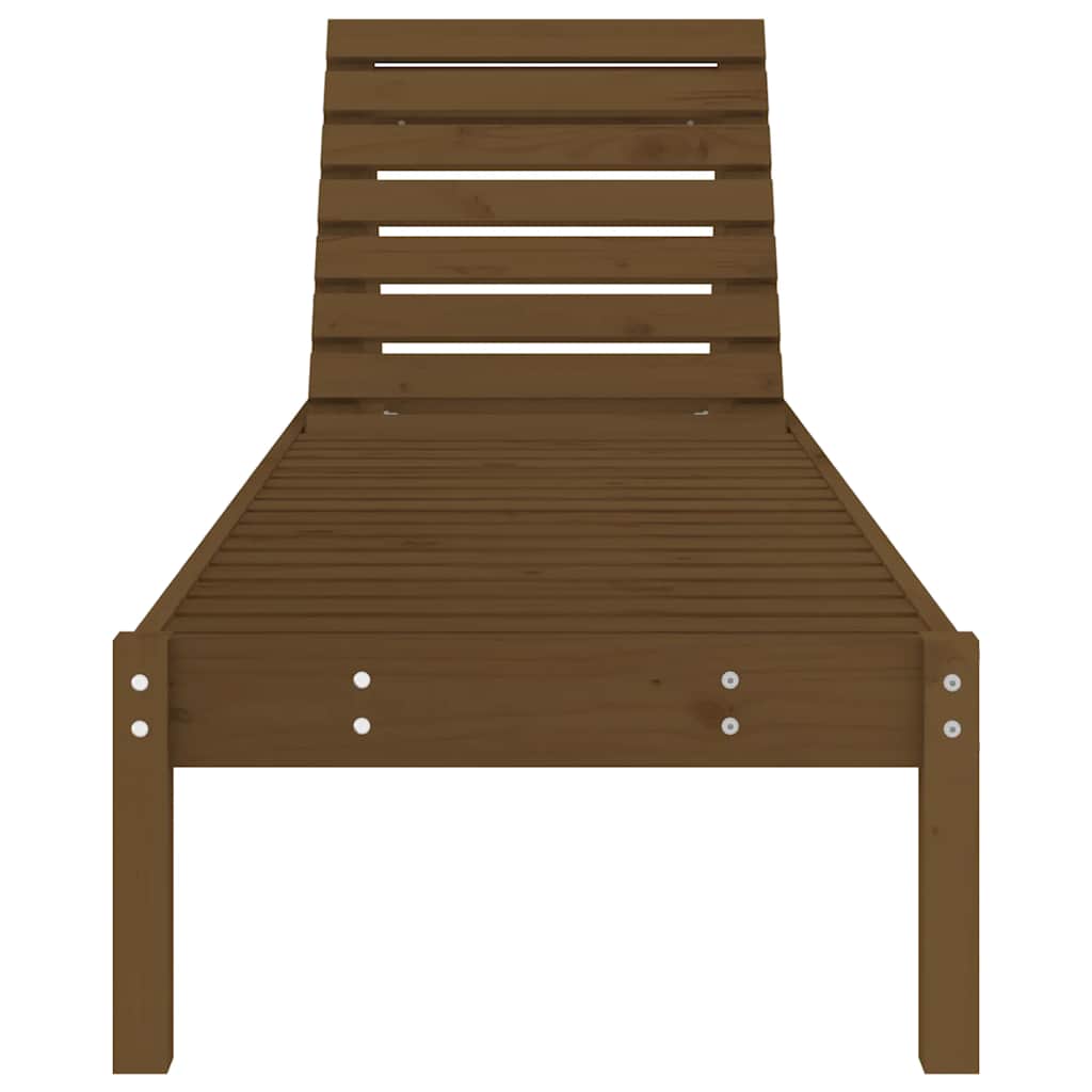 vidaXL Ligstoel 199,5x60x74 cm massief grenenhout