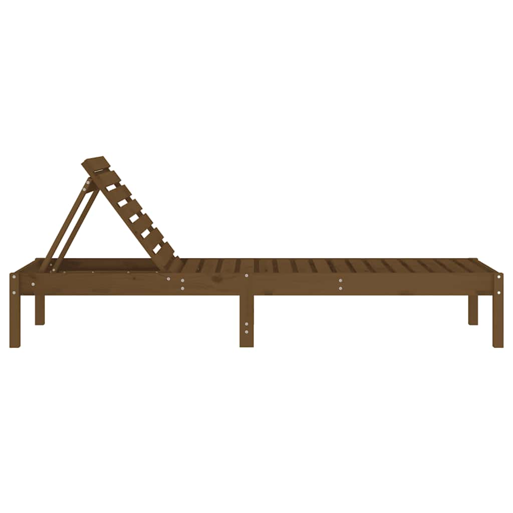 vidaXL Ligstoel 199,5x60x74 cm massief grenenhout