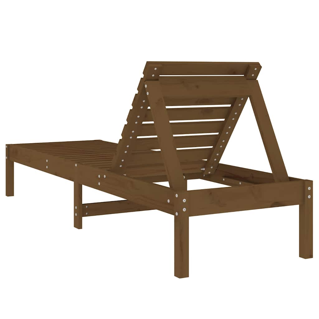 vidaXL Ligstoel 199,5x60x74 cm massief grenenhout