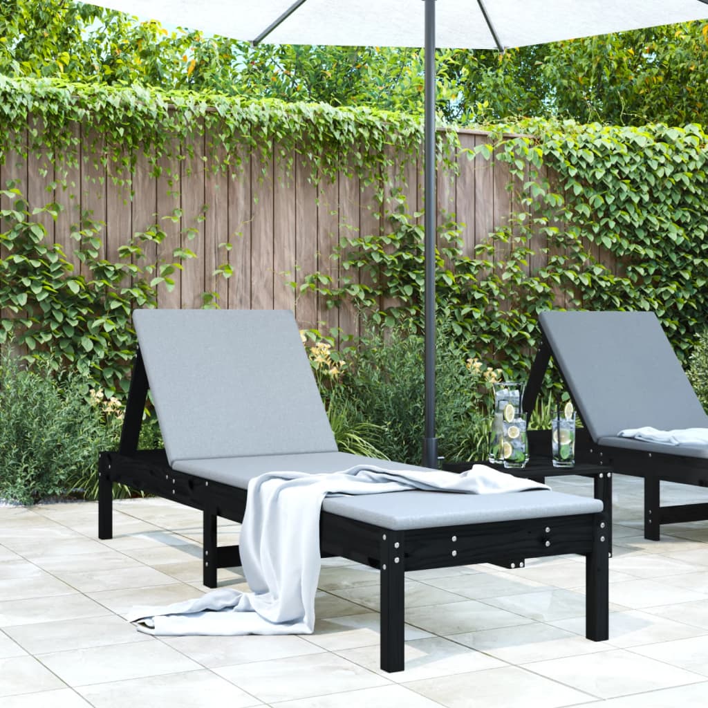 vidaXL Ligstoel 199,5x60x74 cm massief grenenhout
