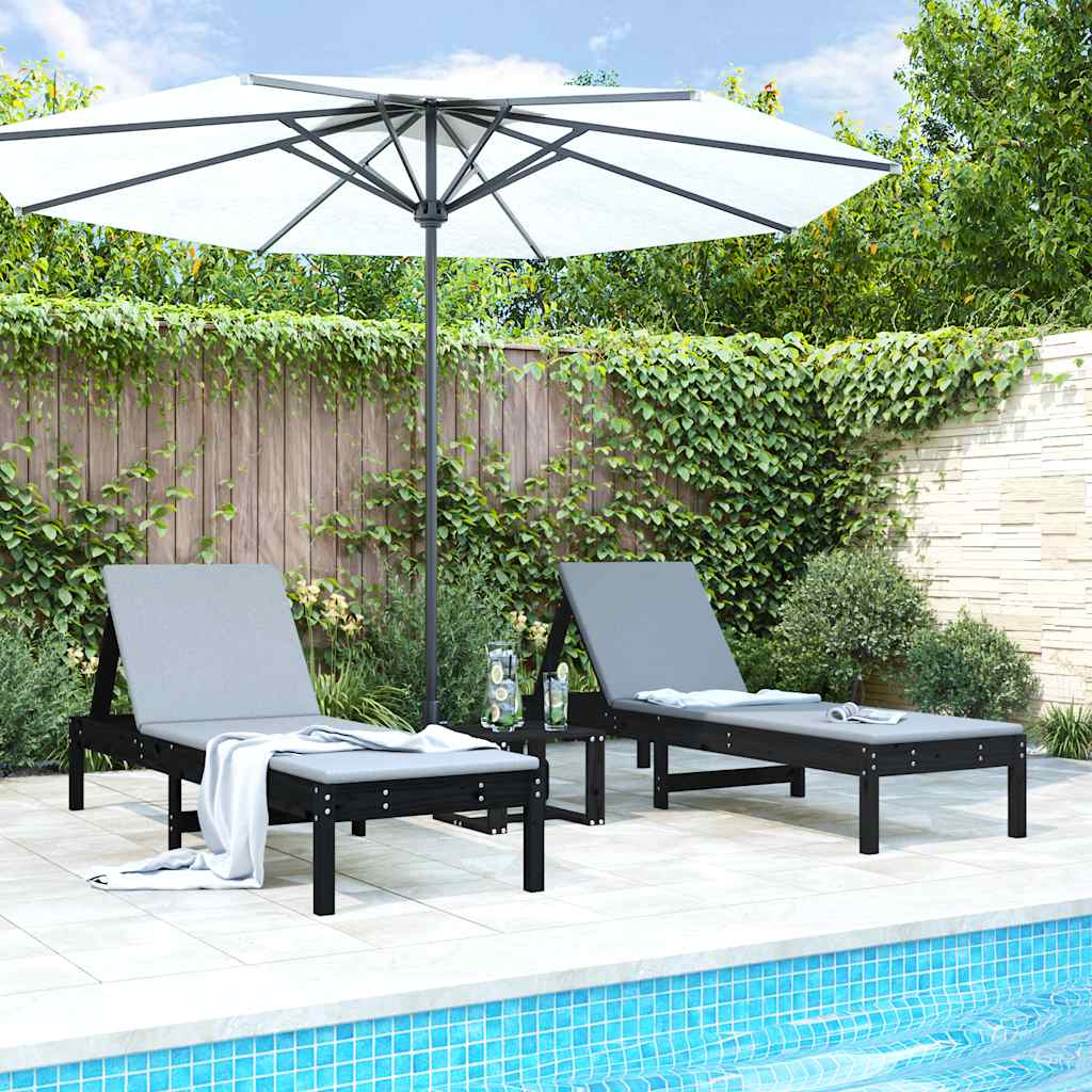 vidaXL Ligstoel 199,5x60x74 cm massief grenenhout