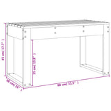 vidaXL Garden Bench 80x38x45 cm Solid Pine Wood