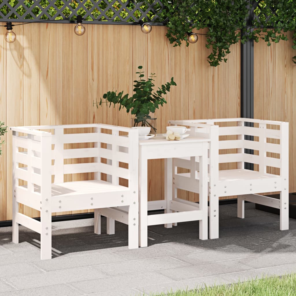 vidaXL Tuinstoelen 2 st 61,5x53x71 cm massief grenenhout