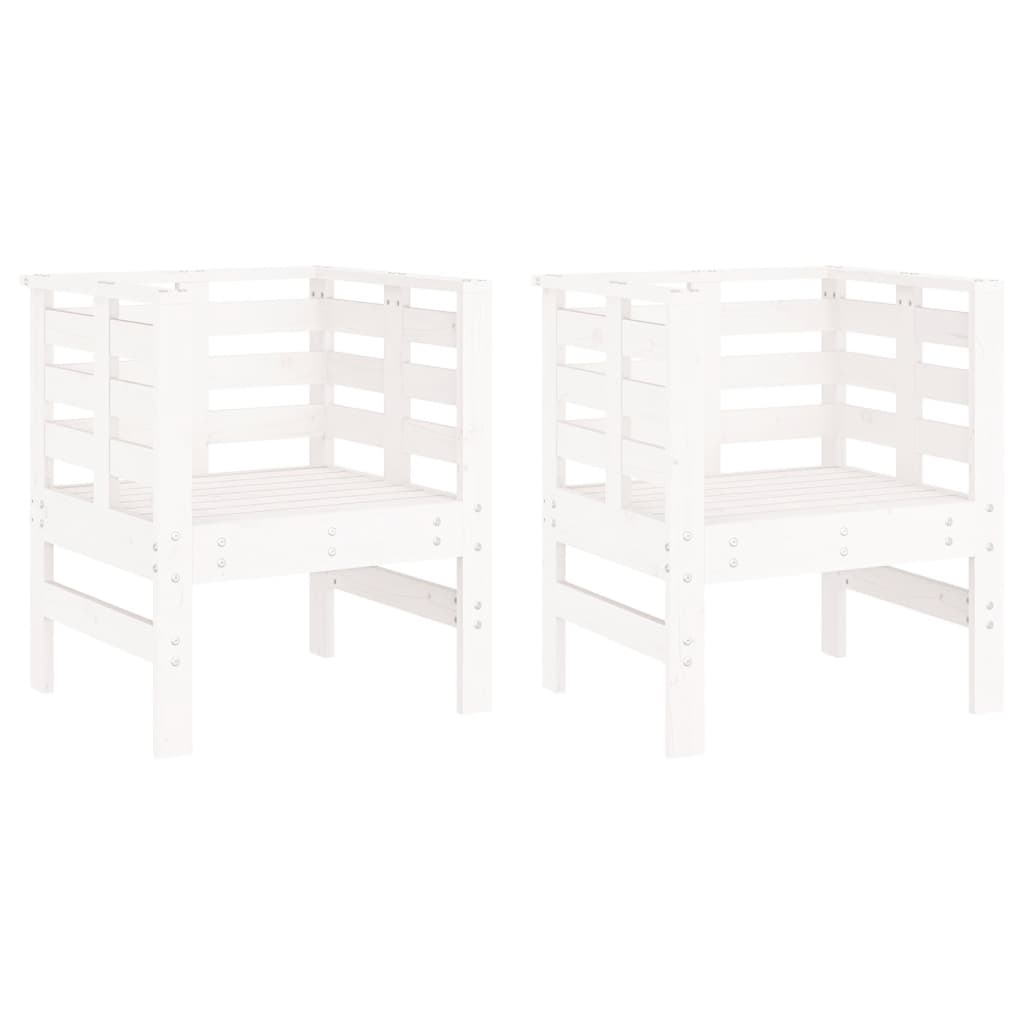 vidaXL Tuinstoelen 2 st 61,5x53x71 cm massief grenenhout