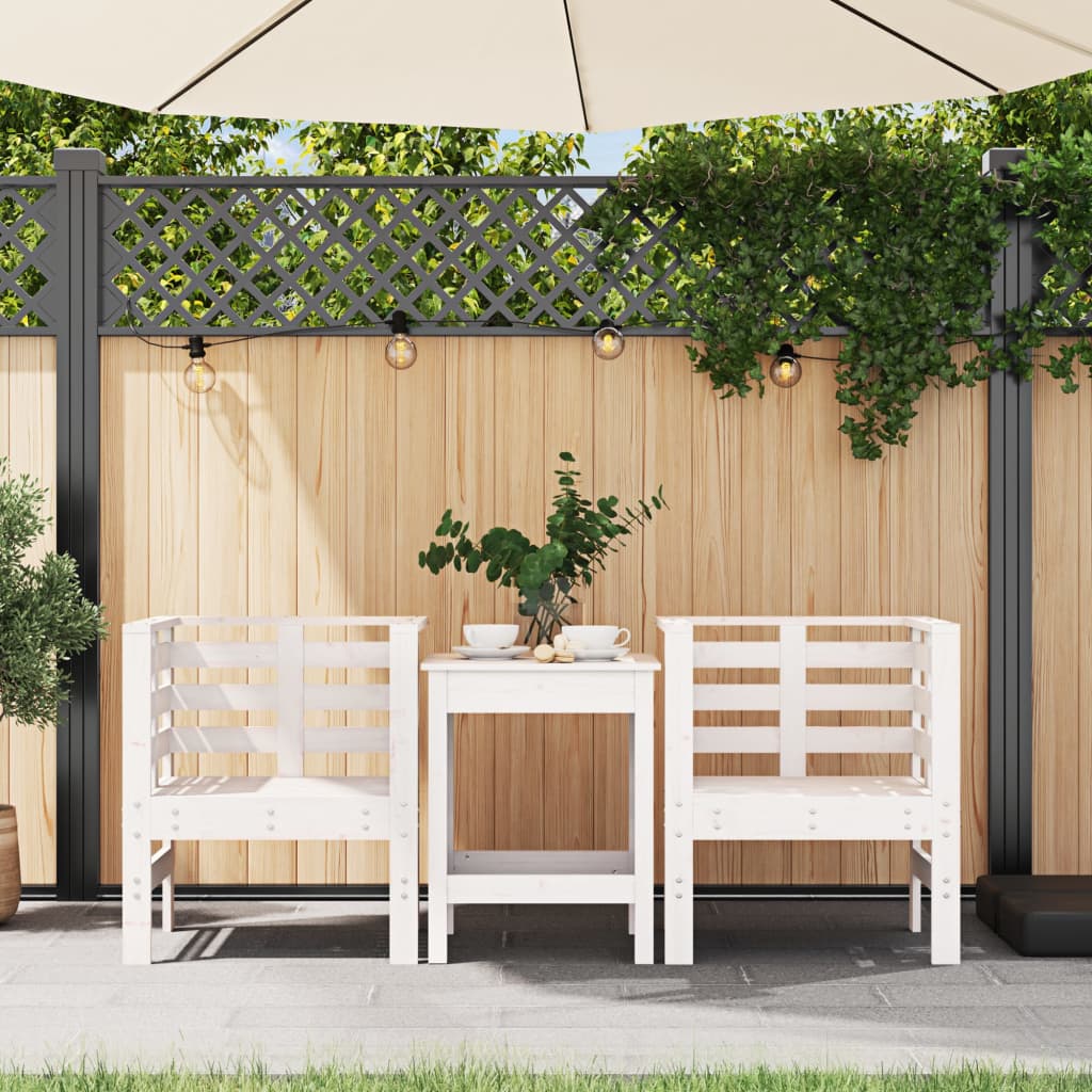 vidaXL Tuinstoelen 2 st 61,5x53x71 cm massief grenenhout