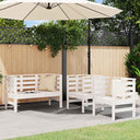 vidaXL 3-delige Loungeset massief grenenhout