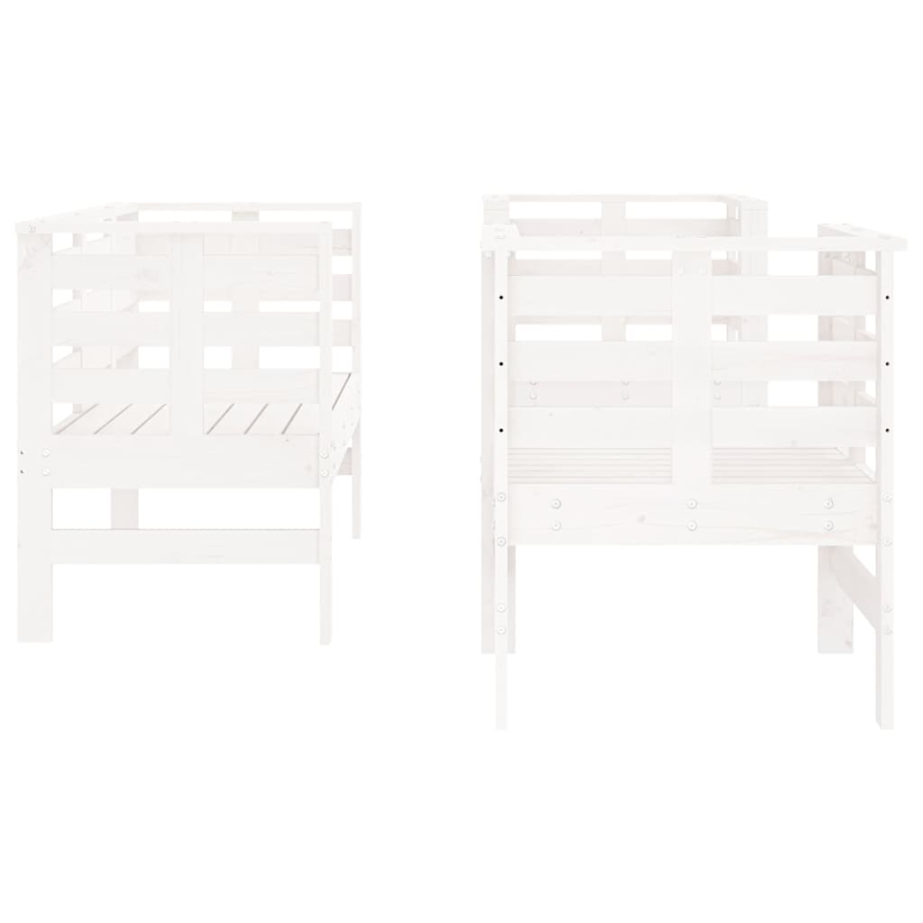 vidaXL 3-delige Loungeset massief grenenhout