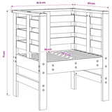 vidaXL 3-delige Loungeset massief grenenhout